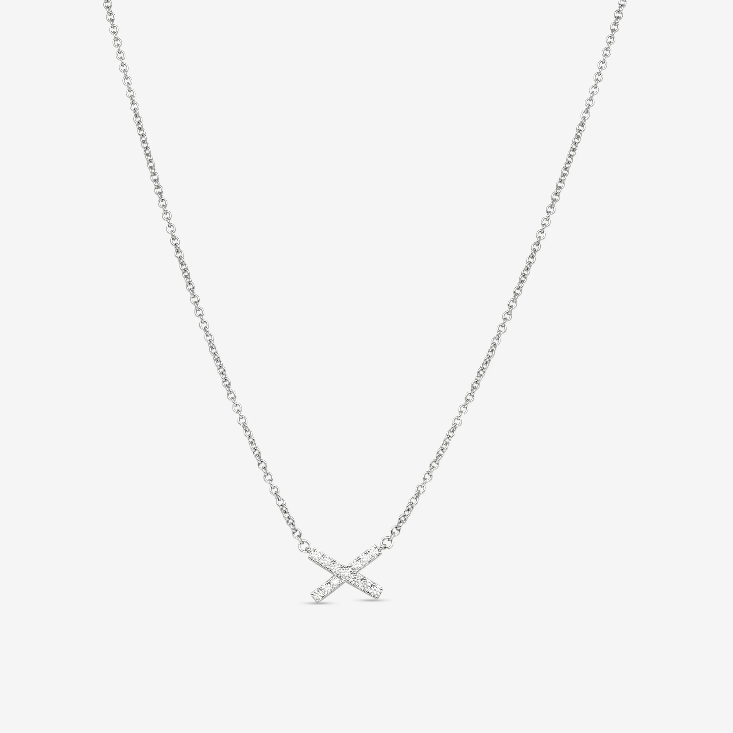 Hearts On Fire Charmed 18K White Gold X Pendant HFPCX00118W