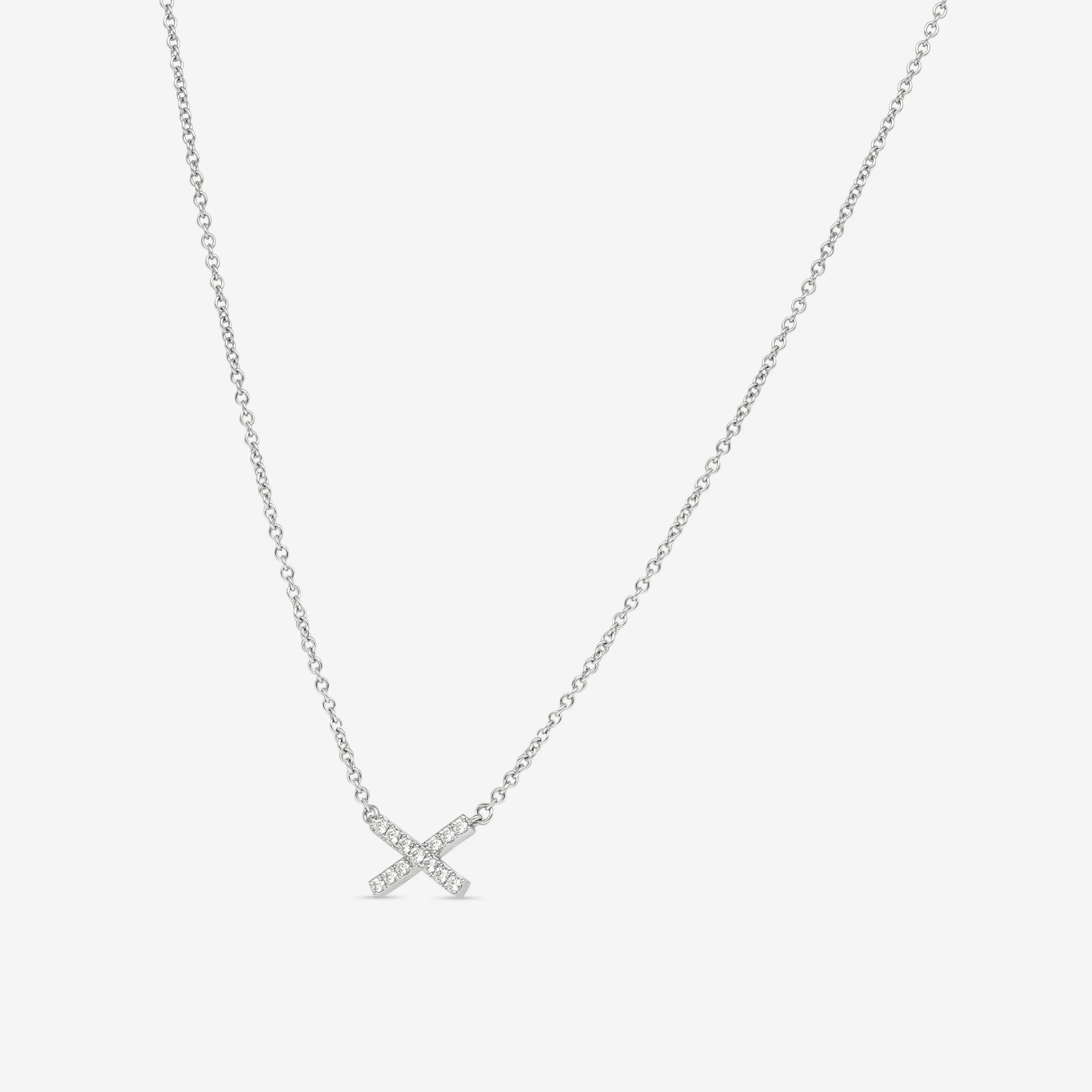 Hearts On Fire Charmed 18K White Gold X Pendant HFPCX00118W