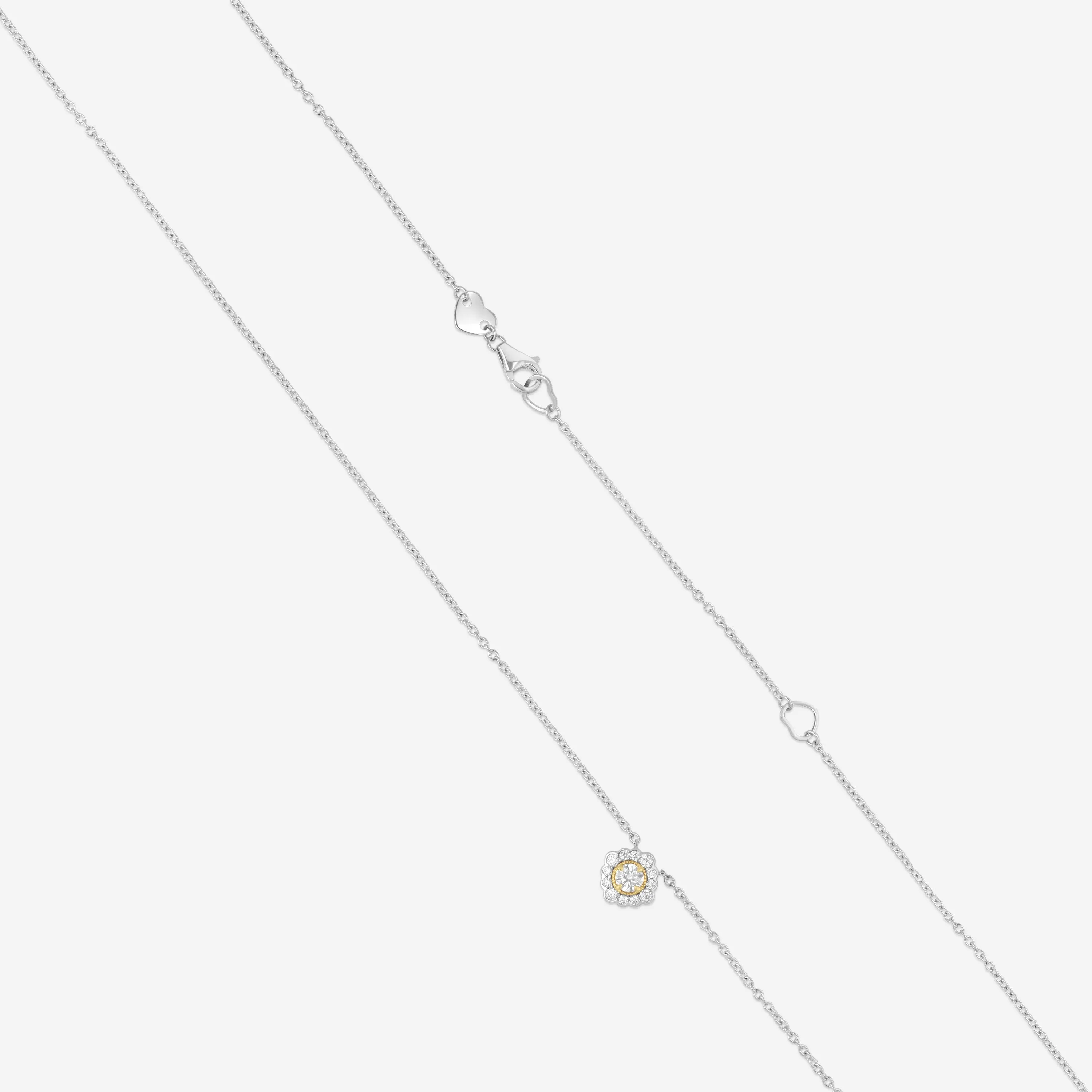 Hearts On Fire Liliana Platinum & 18K Yellow Gold Diamond Flower Pendant HFPLILFLWR00288P