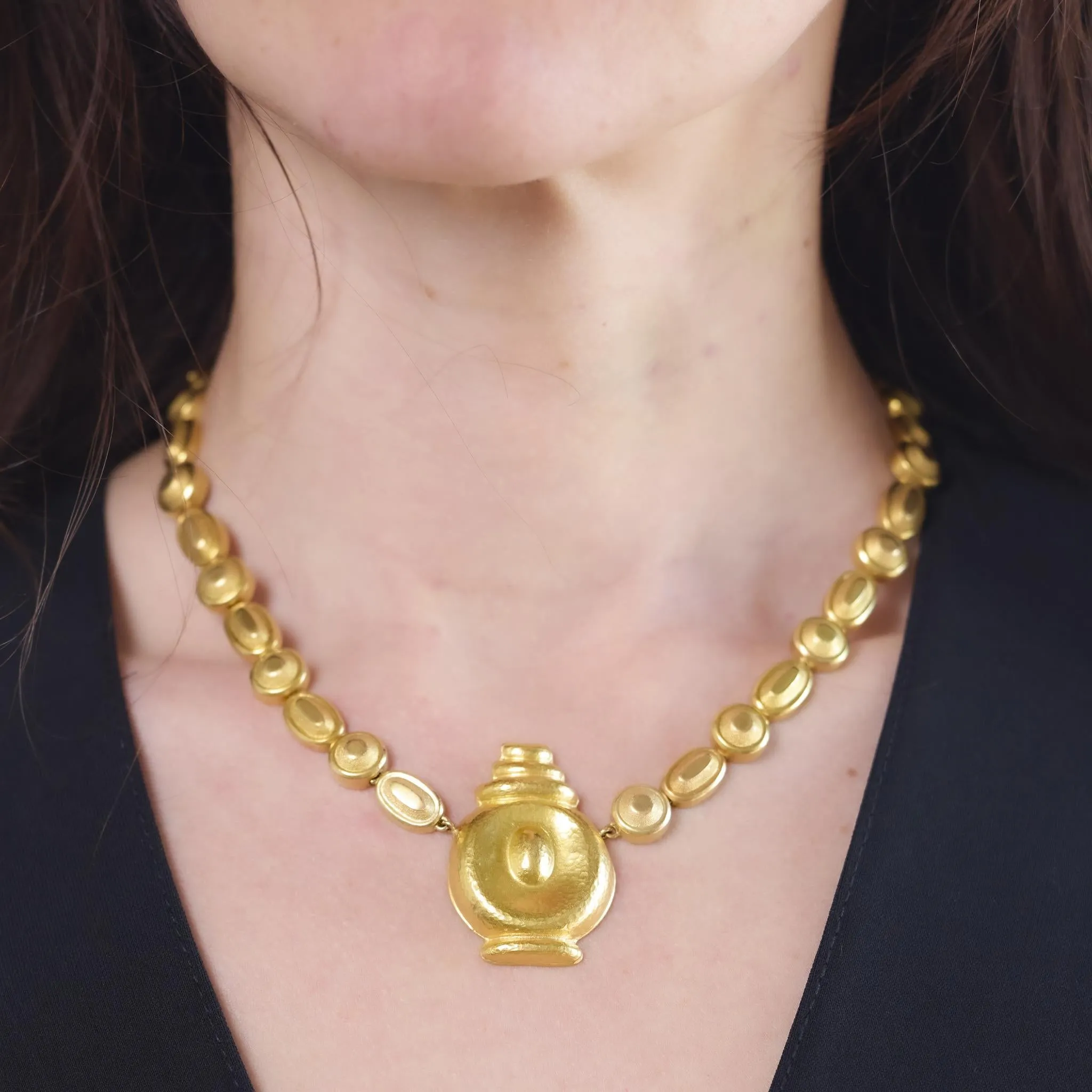 Ilias Lalaounis vintage 18k yellow gold necklace