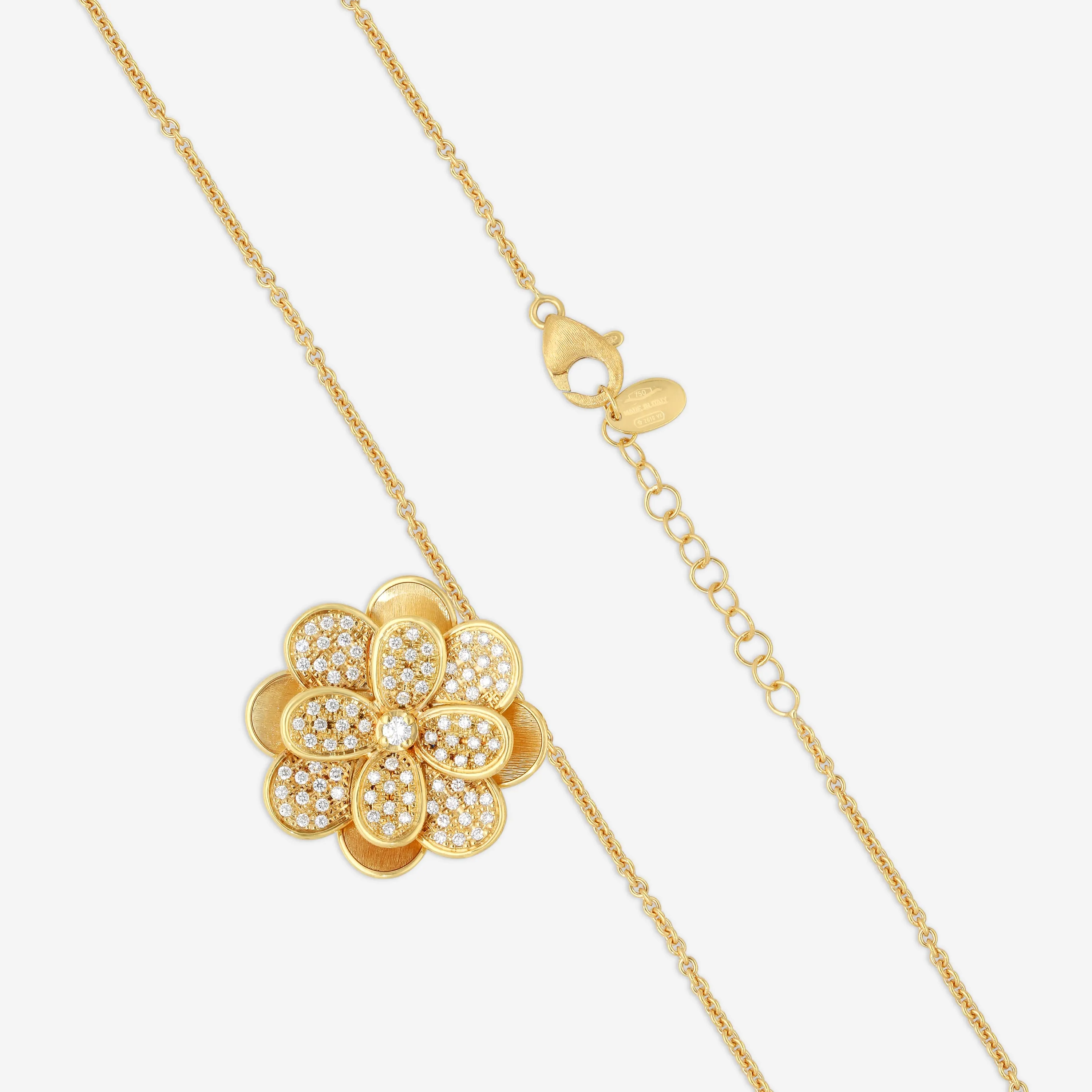 Marco Bicego Lunaria 18K Yellow Gold Flower Pendant CB2435_B7_Y_02