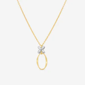 Marco Bicego Marrakech Onde 18K Yellow Gold & White Gold Diamond Pendant Necklace CG830_B3_YW_M5