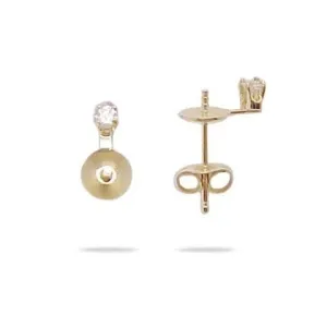 Pick A Pearl Earrings in Gold with Diamonds