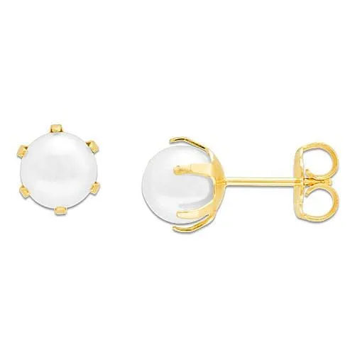 Pick A Pearl Earrings in Gold