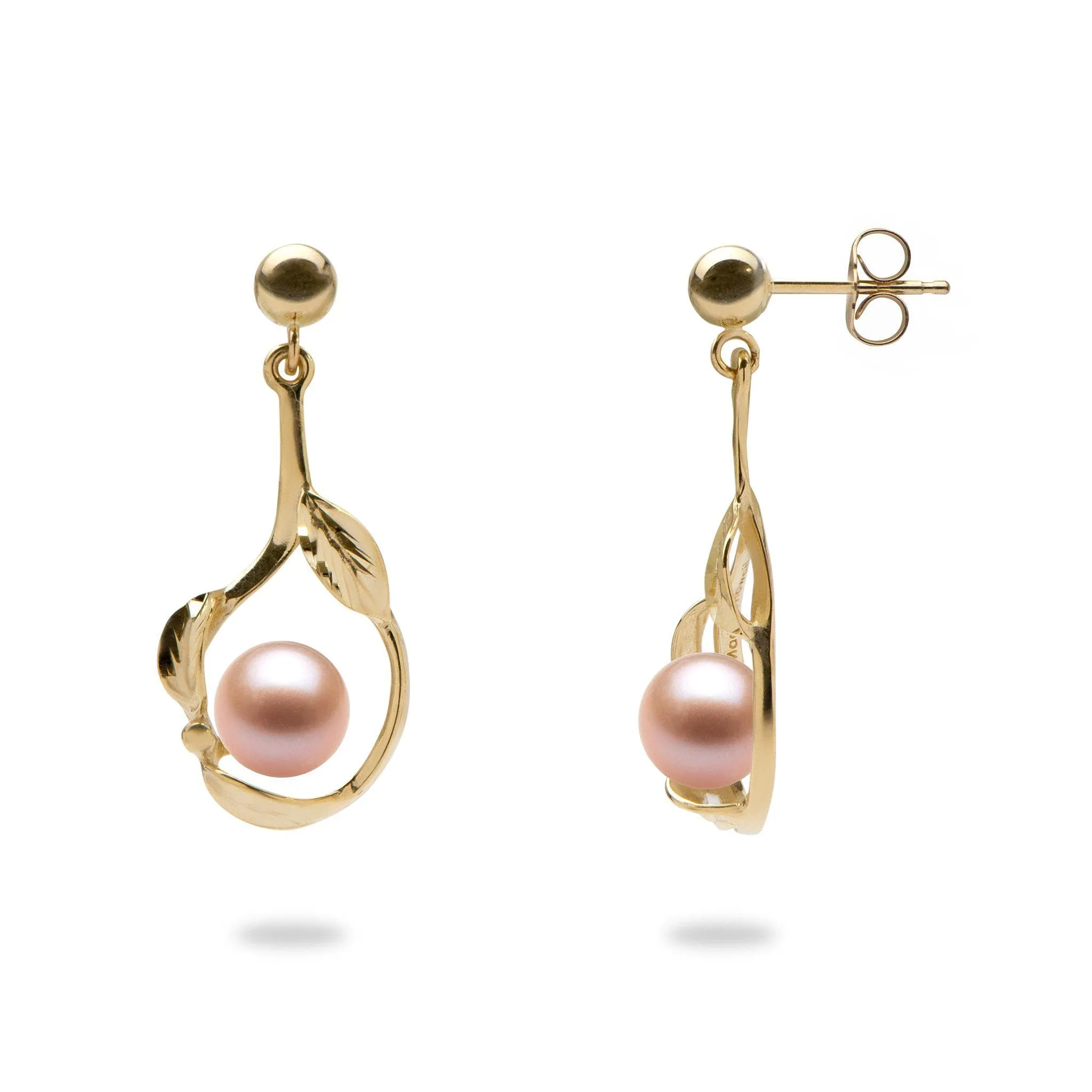 Pick A Pearl Maile Earrings in Gold