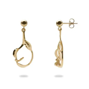Pick A Pearl Maile Earrings in Gold