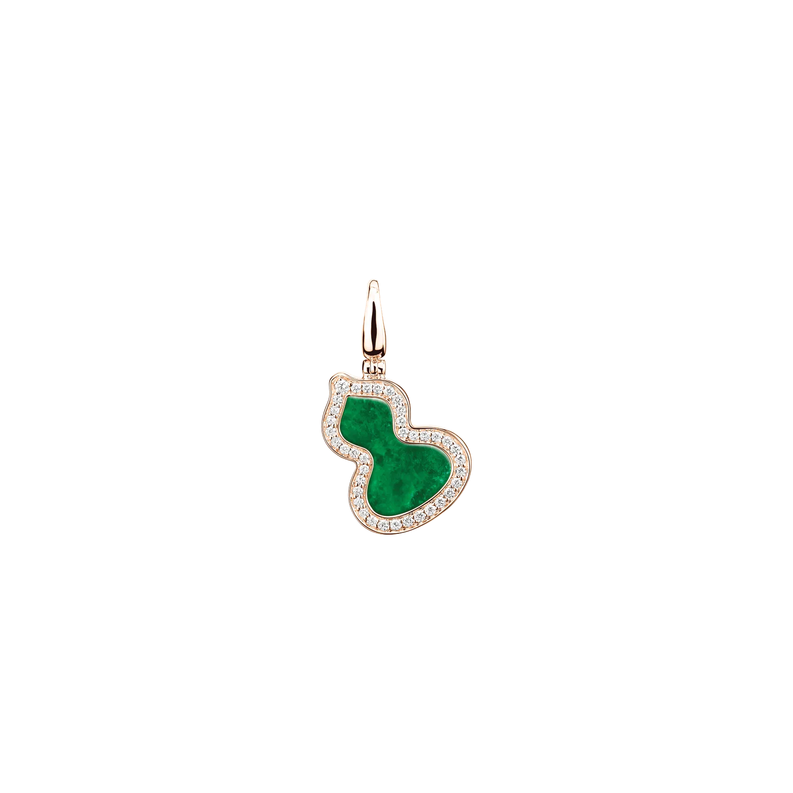 Qeelin Wulu Medium Pendant Jade and Diamonds WUP30ABRGJE