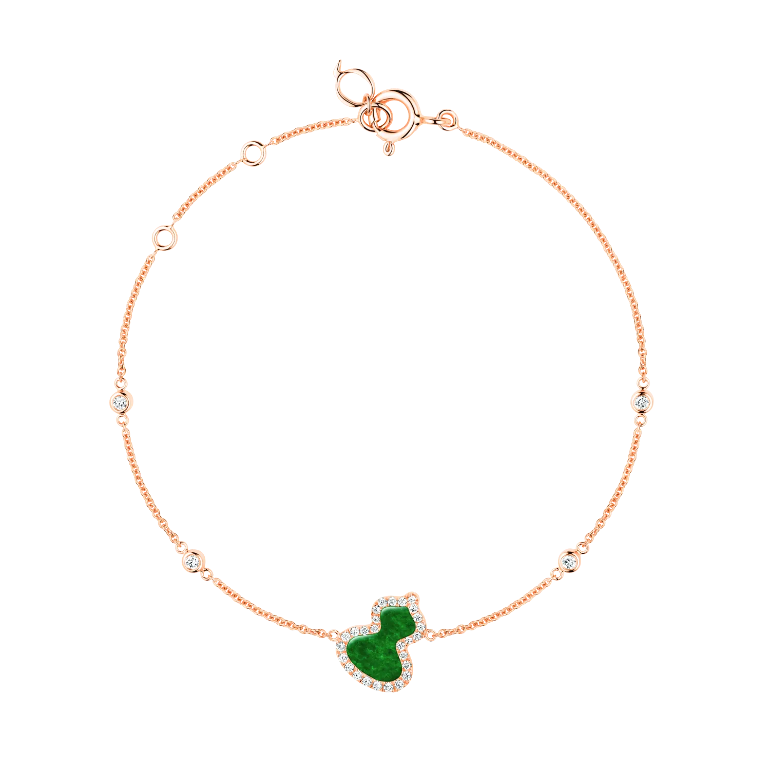 Qeelin Wulu Petite Bracelet Jade WUBPT16RGJE