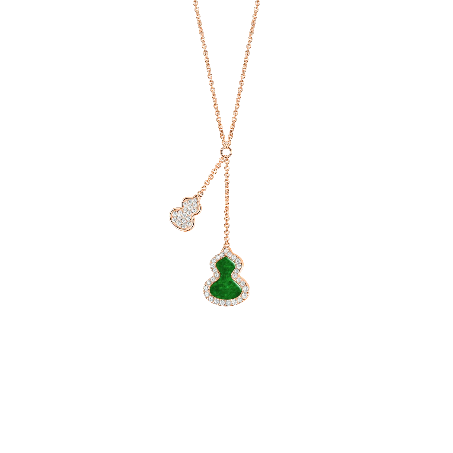 Qeelin Wulu Petite Necklace Jade WUNPT8BRGJE
