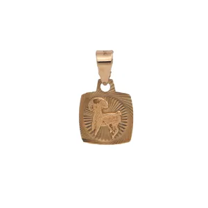 Vintage 10K Gold Aries Pendant