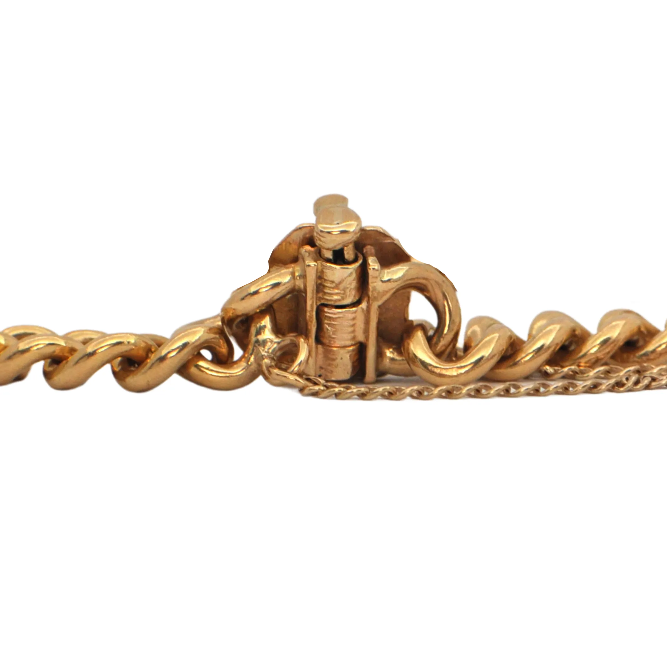 Vintage 18k Gold Curb Link Bracelet
