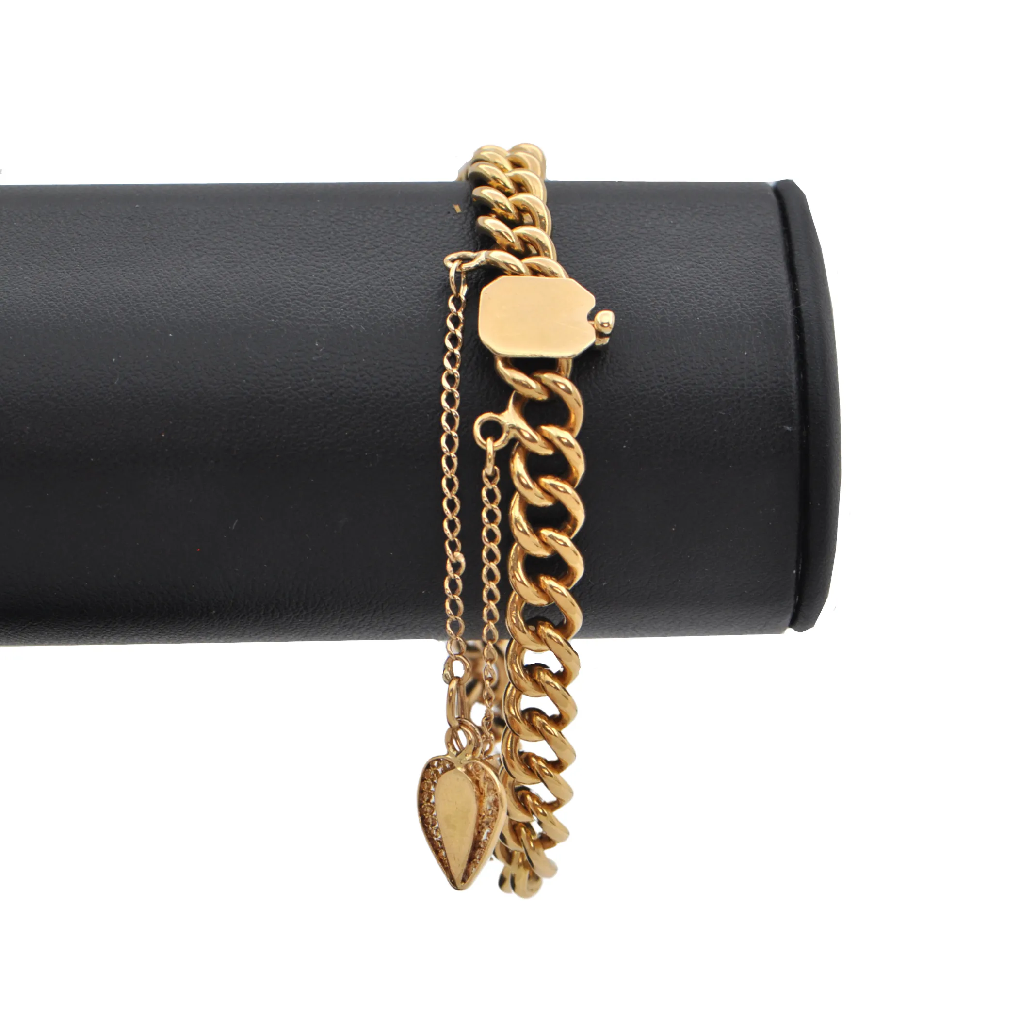 Vintage 18k Gold Curb Link Bracelet