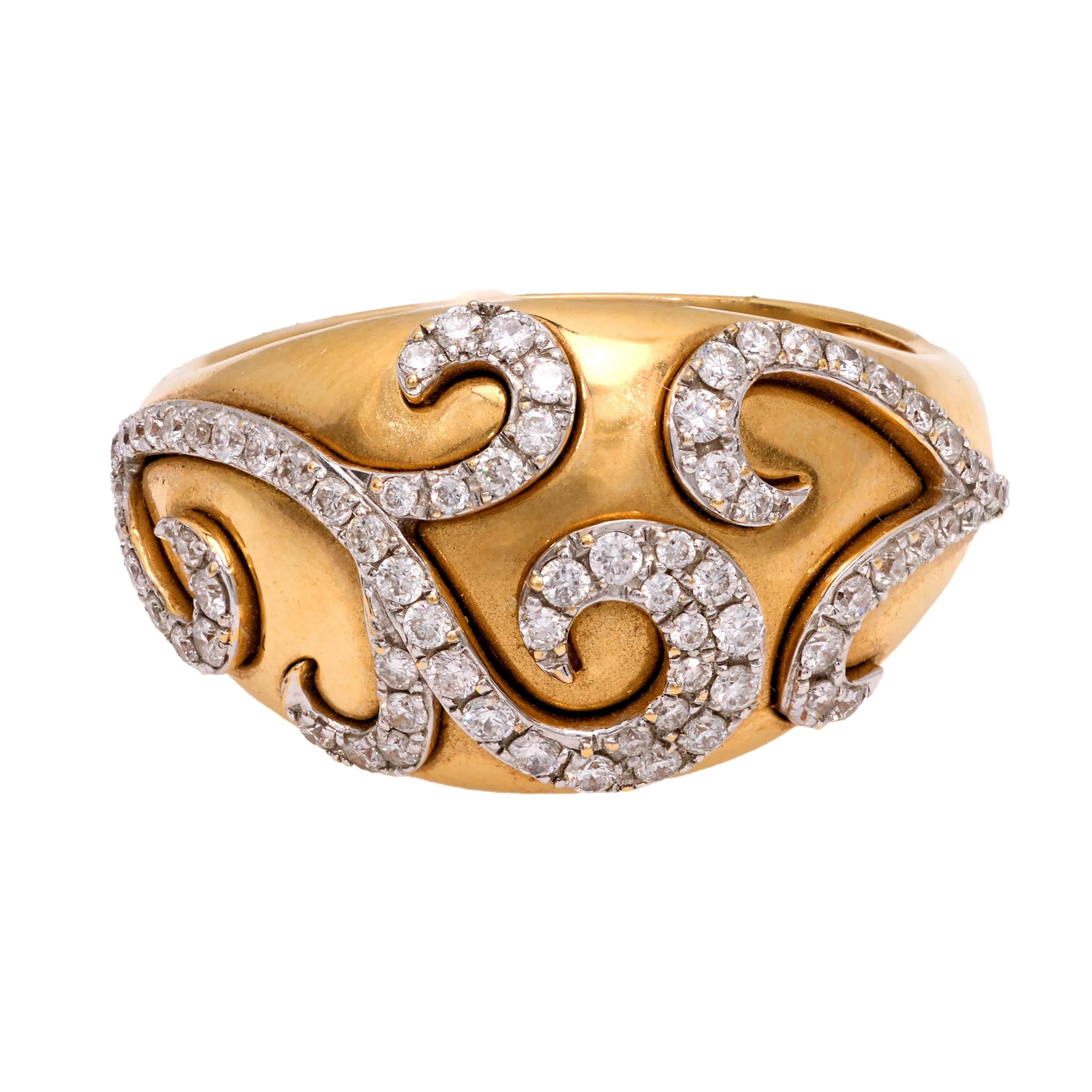 Vintage diamond 14k yellow gold ring