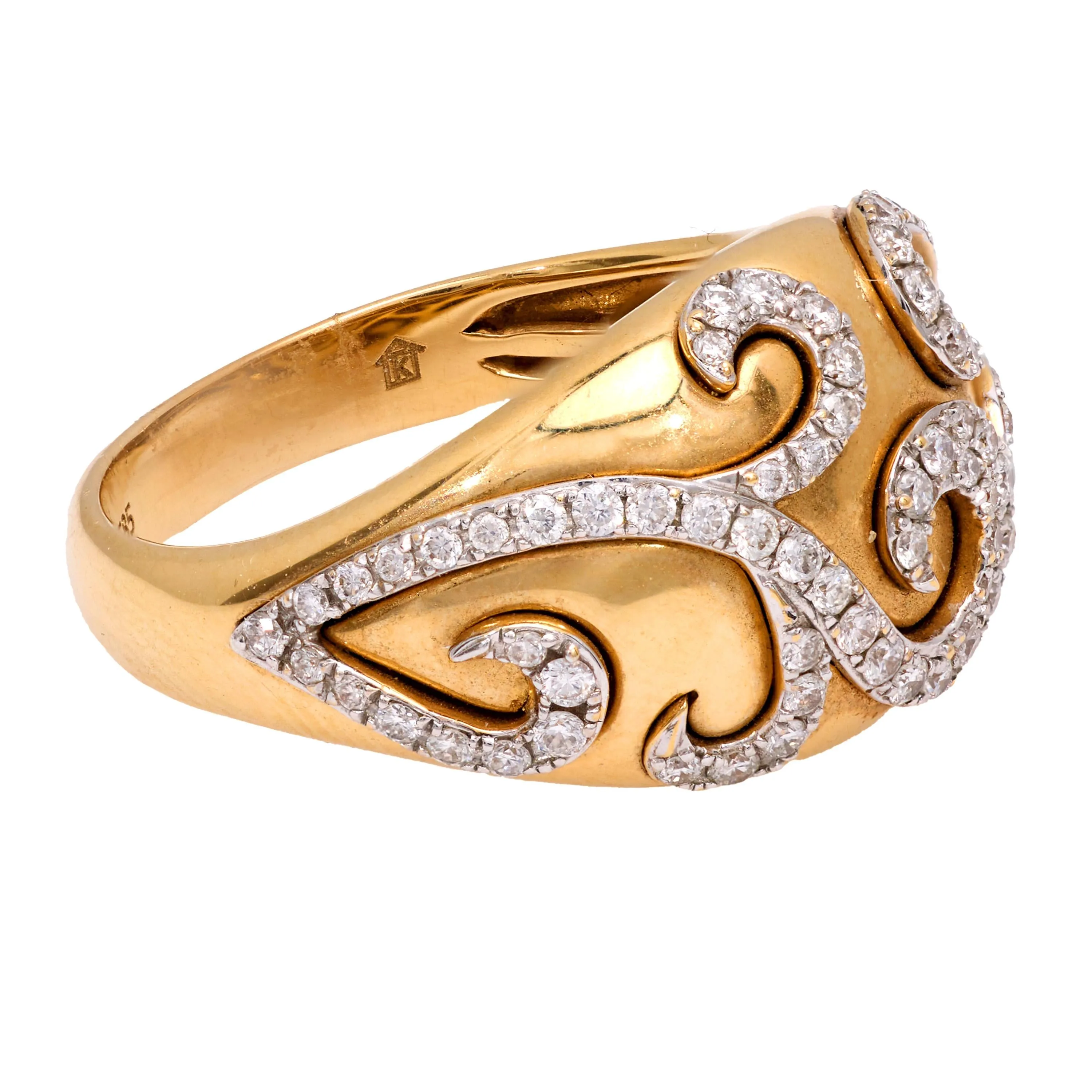 Vintage diamond 14k yellow gold ring